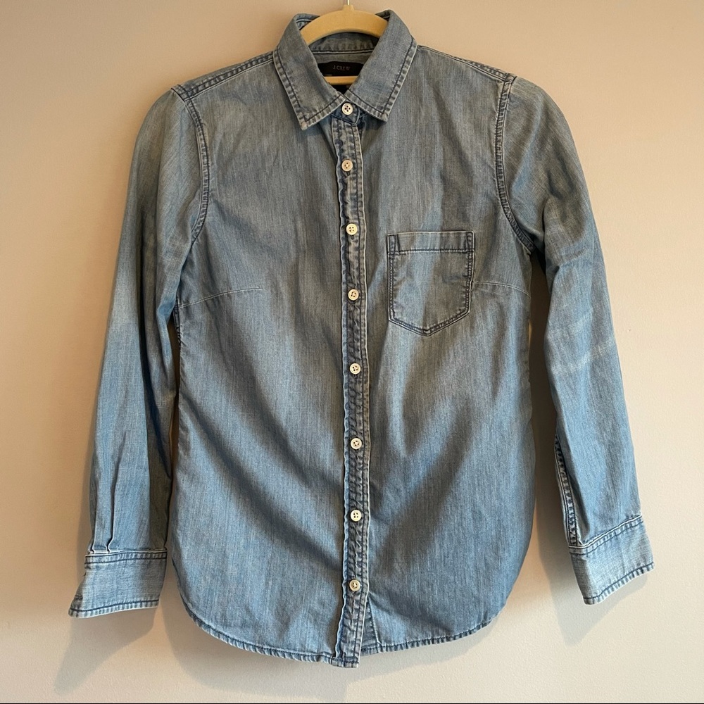 J. Crew Chambray Shirt 0P